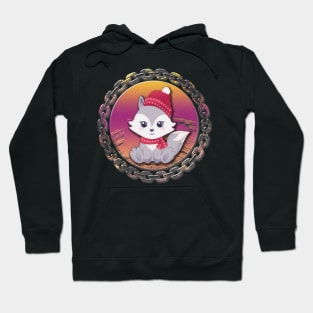 xmas winter fox Hoodie